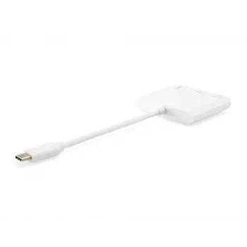 USB Type C uz HDMI sieviešu/USB A sieviešu/PD adapteris Equip 133461