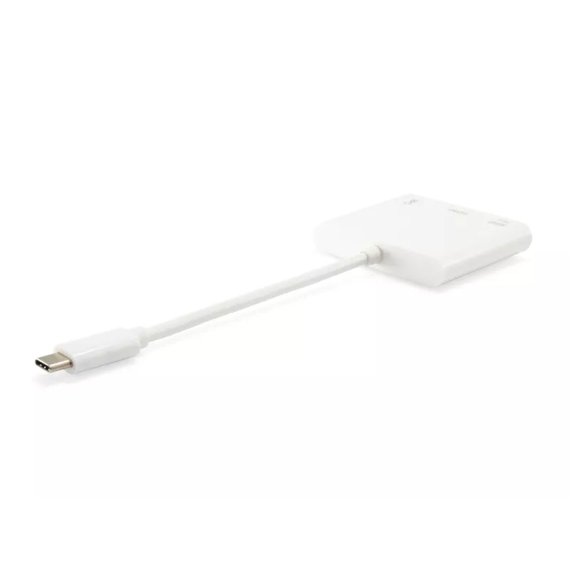 USB Type C uz HDMI sieviešu/USB A sieviešu/PD adapteris Equip 133461