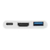 USB Type C uz HDMI sieviešu/USB A sieviešu/PD adapteris Equip 133461