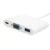 USB Type C uz VGA sievišķo/USB A sievišķo/PD adapteris Equip 133462