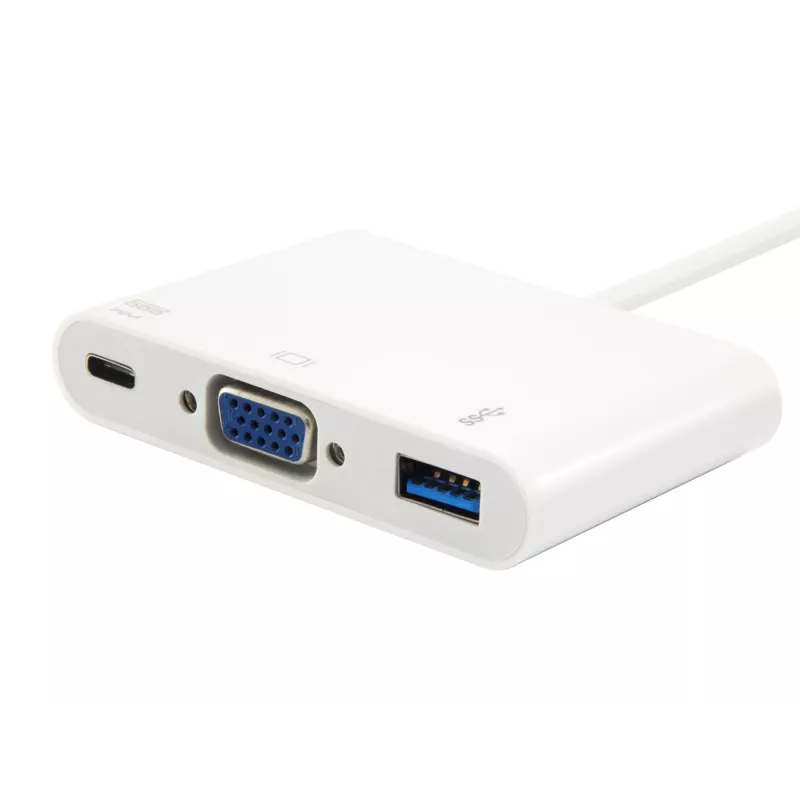 USB Type C uz VGA sievišķo/USB A sievišķo/PD adapteris Equip 133462