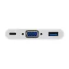 USB Type C uz VGA sievišķo/USB A sievišķo/PD adapteris Equip 133462