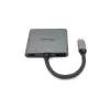 Equip USB-C 4 in 1 Dual HDMI Adapter, USB 3.2 Gen 1 (3.1 Gen 1) Type-C, Sudraba, 4K Ultra HD, 30 Hz, HDMI, Alumīnijs