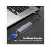 Equip USB-C uz RJ45 Gigabit tīkla un PD adapteris USB Type-C 100W