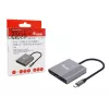 Equip 3-in-1 USB-C uz HDMI / USB-A / USB PD adapteris, 3.2 Gen 1 (3.1 Gen 1), USB Type-C, HDMI izeja, 3840 x 2160 pikseļi