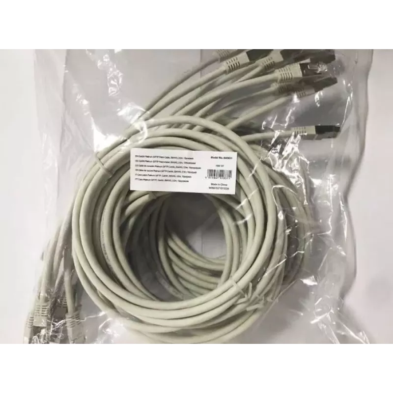 Equip Cat.6A Platinum S/FTP komutācijas kabelis, pelēks, 2,0 m, 10 gab./komplekts