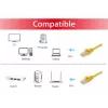 Equip Cat.6 U/UTP komutācijas kabelis, 0,15 m, dzeltens, 0,15 m, Cat6, U/UTP (UTP), RJ-45, RJ-45, dzeltens