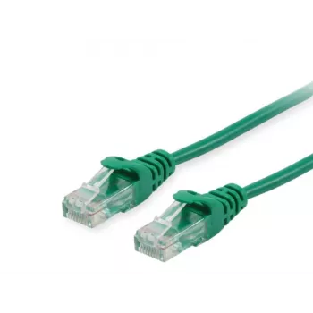 Tīkla kabelis Equip Cat.6 U/UTP komutācijas kabelis RJ-45 1,0 m zaļš