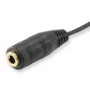 Equip Audio sadalītāja kabelis, melns, 3,5 mm, 2 x 3,5 mm, sievišķais, vīrišķais, polivinilhlorīds (PVC)