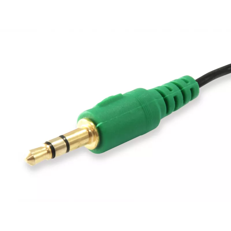 Equip Audio sadalītāja kabelis, melns, 3,5 mm, 2 x 3,5 mm, sievišķais, vīrišķais, polivinilhlorīds (PVC)