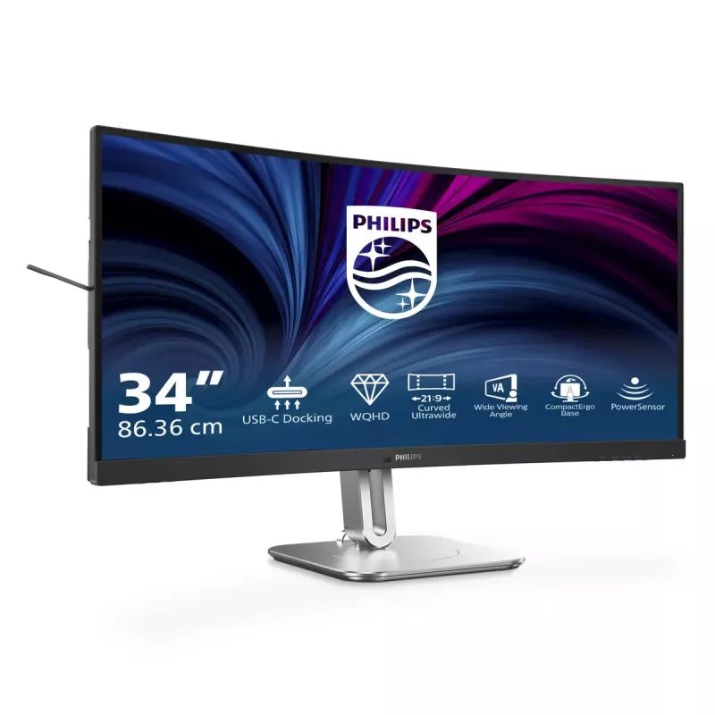 Philips 5000 sērijas 34B2U5600C/00 datora monitors 86,4 cm (34 collas) 3440 x 1440 pikseļi Dual QHD LCD Pelēks