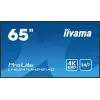 iiyama LH6541UHS-B1AG Signage Displejs 163,8 cm (64,5 collu) LCD 500 cd/m² 4K Ultra HD Melns 24/7