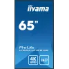 iiyama LH6541UHS-B1AG Signage Displejs 163,8 cm (64,5 collu) LCD 500 cd/m² 4K Ultra HD Melns 24/7