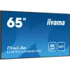 iiyama LH6541UHS-B1AG Signage Displejs 163,8 cm (64,5 collu) LCD 500 cd/m² 4K Ultra HD Melns 24/7