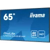 iiyama LH6541UHS-B1AG Signage Displejs 163,8 cm (64,5 collu) LCD 500 cd/m² 4K Ultra HD Melns 24/7