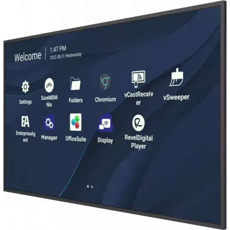 Viewsonic CDE9830 Signāla displejs 2.49 m (98 collas) Wi-Fi 500 cd/m² 4K Ultra HD Melns Iebūvēts procesors Android 11
