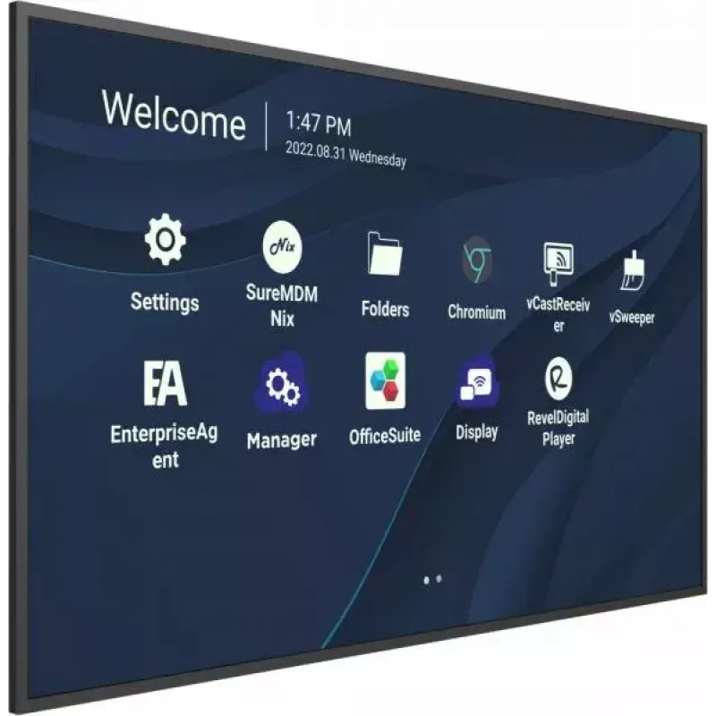Viewsonic CDE9830 Signāla displejs 2.49 m (98 collas) Wi-Fi 500 cd/m² 4K Ultra HD Melns Iebūvēts procesors Android 11