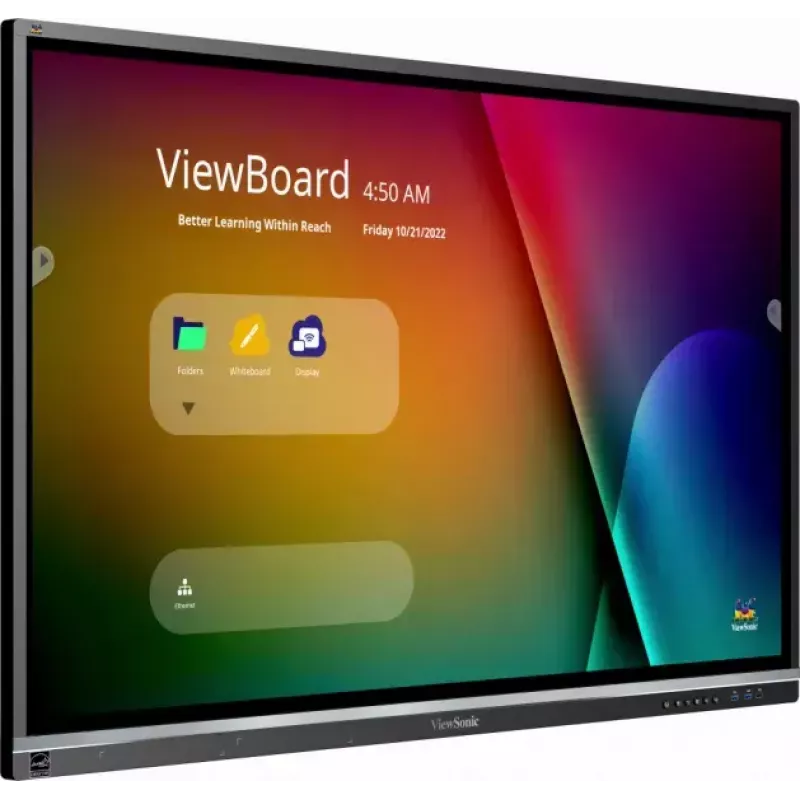 Viewsonic IFP5550-5 interaktīvā tāfele 139,7 cm (55 collas) 3840 x 2160 pikseļi Skārienekrāns Melns HDMI