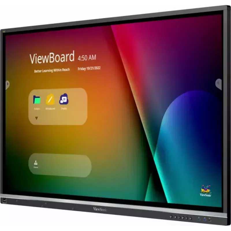 Viewsonic IFP5550-5 interaktīvā tāfele 139,7 cm (55 collas) 3840 x 2160 pikseļi Skārienekrāns Melns HDMI