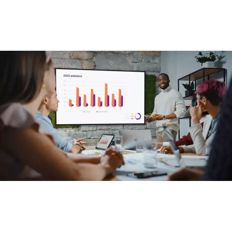 Digitālā izkārtņu plakanā paneļa Optoma N3861K 86 collu LED 4K Ultra HD