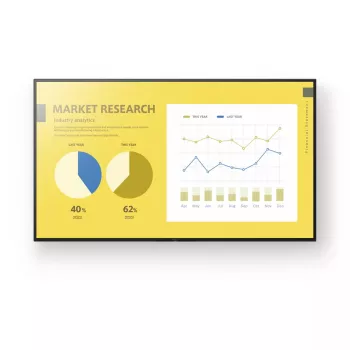 Sony FW-75EZ20L Signage Display Digital signage flat panel 190.5 cm (75 collas) LED Wi-Fi 350 cd/m² 4K Ultra HD Melns Android 16/7