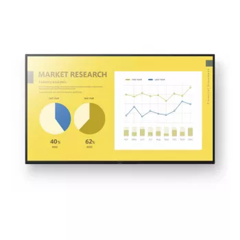 Sony FW-43EZ20L Signage Display Digital signage flat panel 109.2 cm (43 collas) LED Wi-Fi 350 cd/m² 4K Ultra HD Melns Android 16/7