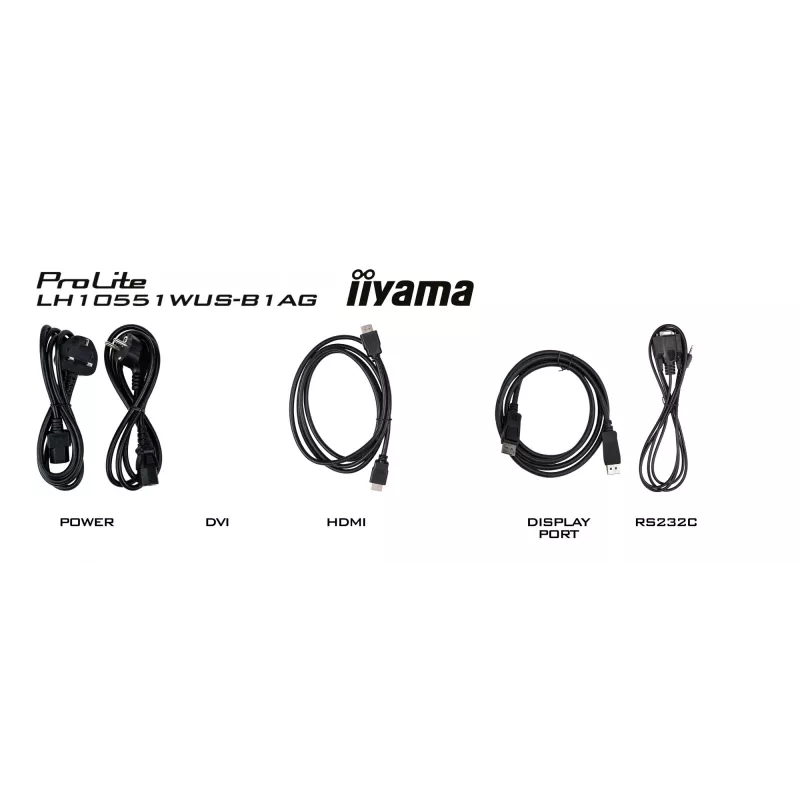 iiyama LH10551UWS-B1AG Signage Display Digitālās izkārtnes plakanais panelis 2.67 m (105 collas) LED 500 cd/m² UltraWide 5K HD Melns 24/7