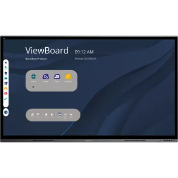 Viewsonic IFP7562 Signage Display Interaktīvais plakanā ekrāna panelis 190,5 cm (75 collas) LED Wi-Fi 350 cd/m² 4K Ultra HD Melns Skārienekrāns Iebūvēts procesors Android
