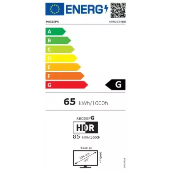 Philips Evnia 8000 49M2C8900/00 datora monitors 124,2 cm (48,9 colli) 5120 x 1440 pikseļi Dual QHD QD-OLED Balts
