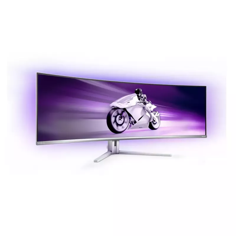 Philips Evnia 8000 49M2C8900/00 datora monitors 124,2 cm (48,9 colli) 5120 x 1440 pikseļi Dual QHD QD-OLED Balts