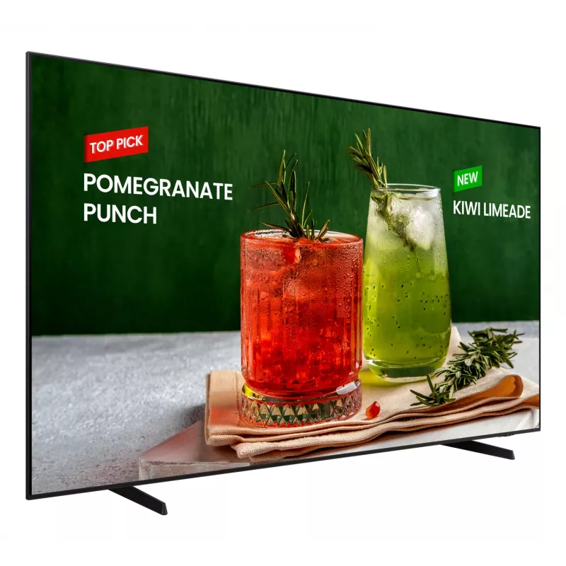 Samsung BE98D-H digitālo izkārtņu plakanais panelis 2,49 m (98 collas) LED Wi-Fi 4K Ultra HD melns iebūvēts procesors Tizen 16/7