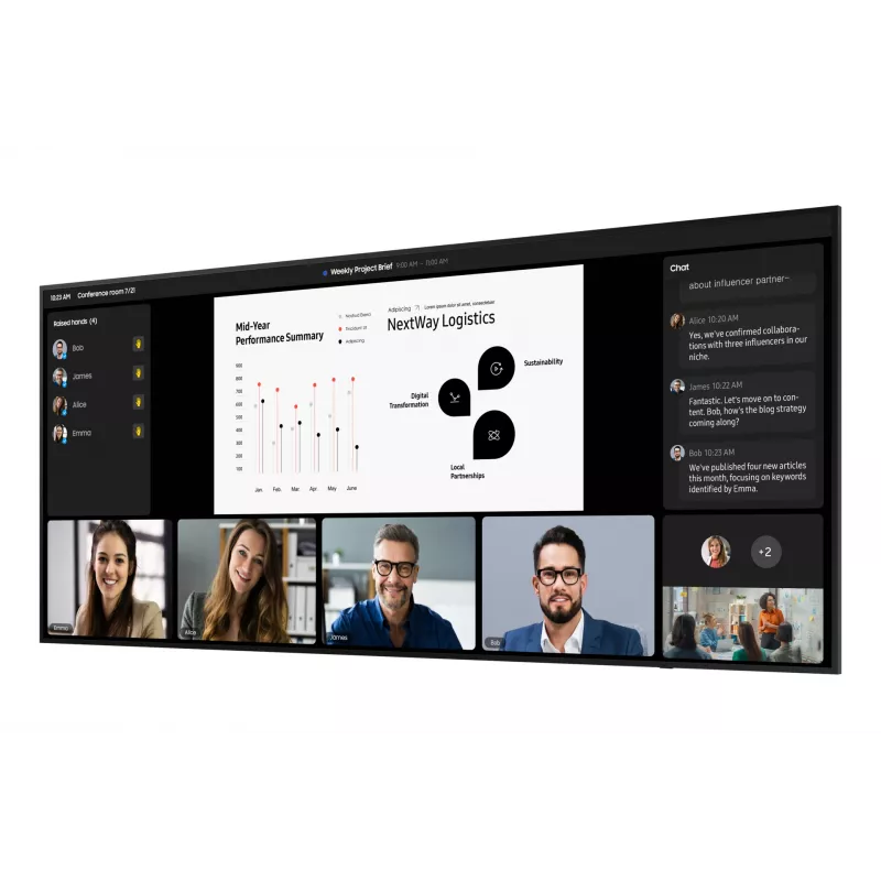 Samsung QPDX-5K Digitālās izkārtnes plakanais panelis 2,67 m (105 collas) LCD Wi-Fi 500 cd/m² 5K Ultra HD Melns Tizen 7.0 24/7