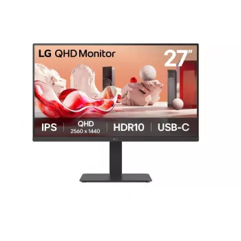 LG 27BA65QB-B.AEU datora monitors 68.6 cm (27 collas) 2560 x 1440 pikseļi Wide Quad HD LED melns