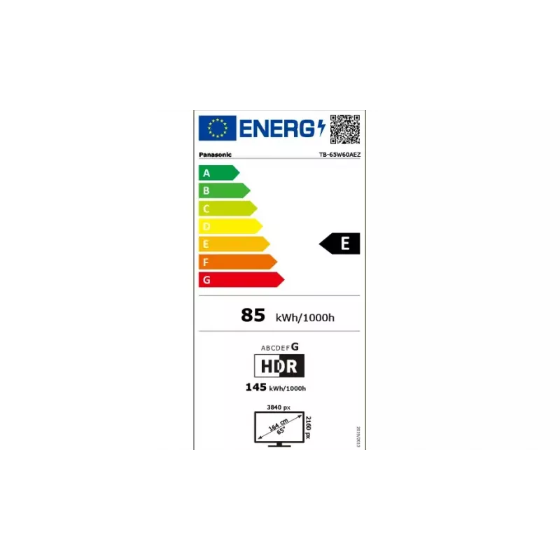 Television Panasonic TB-65W60AEZ 65 collu 4K Ultra HD LCD 3840 x 2160