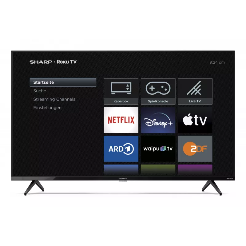 Sharp 43GJ4225E 109,2 cm (43 collas) 4K Ultra HD viedtelevizors ar Wi-Fi, melns