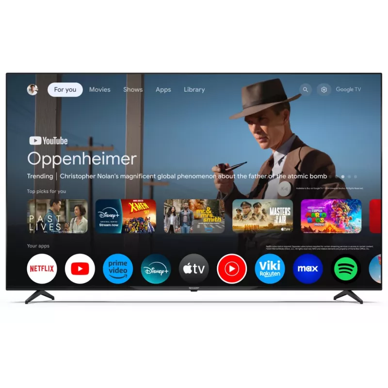 Sharp 70GL4260E TV 177.8 cm (70 collas) 4K Ultra HD Smart TV Wi-Fi Melns