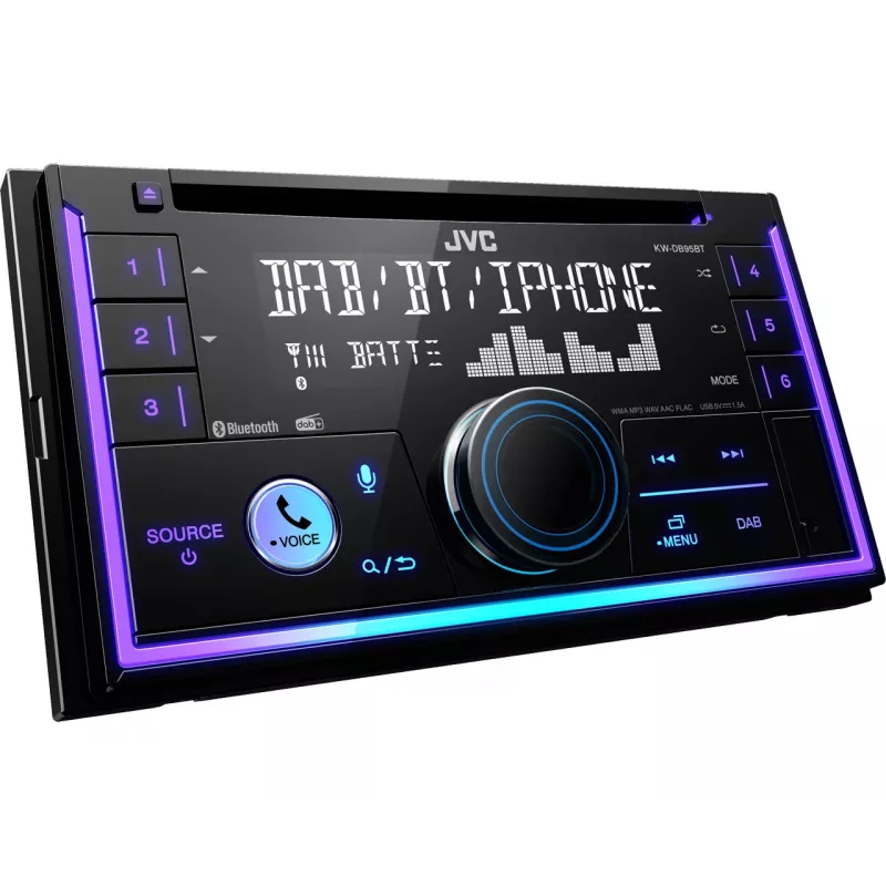 JVC KW-DB95BT melns 200 W Bluetooth