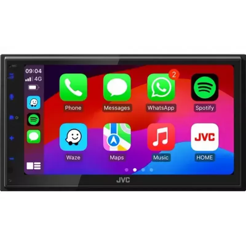 JVC KW-M595DBT automašīnas multimediju uztvērējs Melns Wi-Fi 22 W Bluetooth