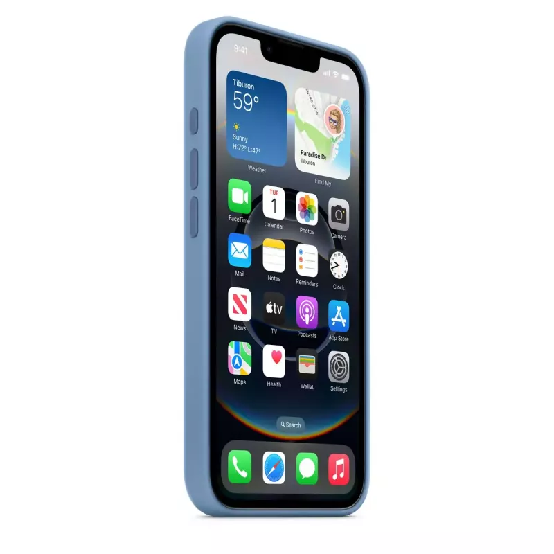 APPLE iPhone 16E - Silikona maciņš - Ziemas zils (MD3Q4ZM/A)