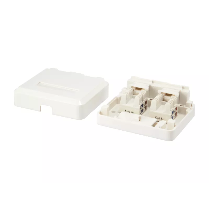 2-Port Keystone Jack Surface Mount Box Equip 125124