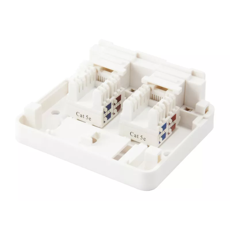 2-Port Keystone Jack Surface Mount Box Equip 125124