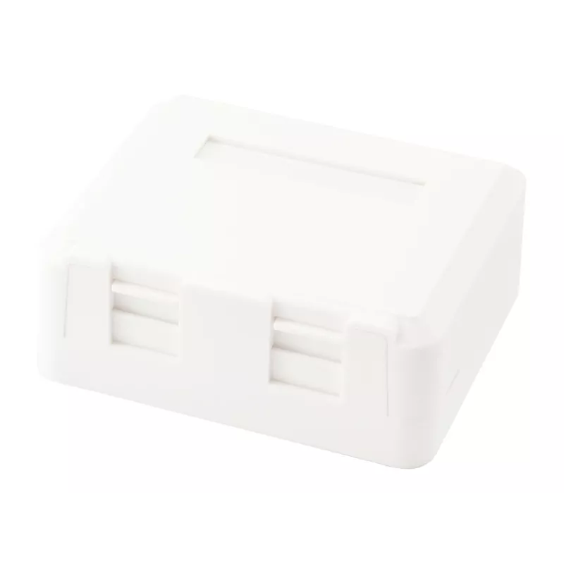 2-Port Keystone Jack Surface Mount Box Equip 125124