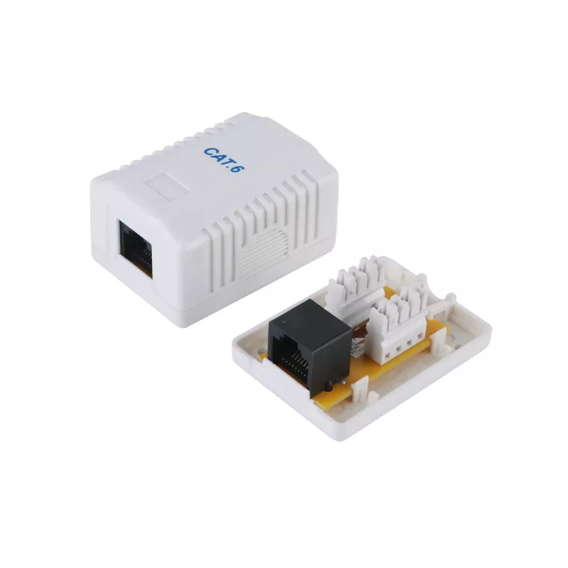 1-Port Cat.6 Surface Mount Box Equip 235213