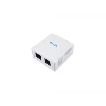 Equip 2-Port Cat.6A Surface Mount Box 61mm x 29.6mm x 59.1mm