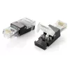Equip RJ45 spraudnis bez instrumentiem, Cat.6, RJ-45, Melns, Caurspīdīgs, Polikarbonāts, Cat6, -10 - 60 °C, 12 g