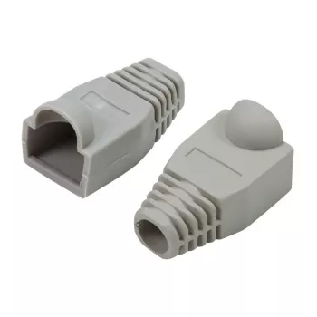 Equip kabeļa uzgalis, pelēks, RJ-45, RoHS, 14.3 mm, 25.8 mm