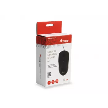 Equip 245102 pele Office Abpusēja USB Type-A Optiskā 1000 DPI