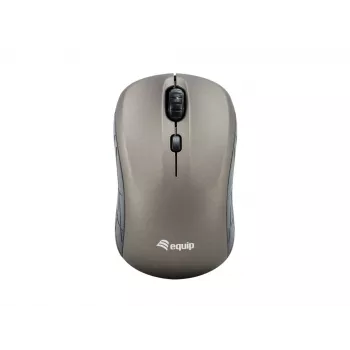 Equip Mini optiskā bezvadu pele, piemērota abām rokām, optiskā, RF bezvadu, 1600 DPI, pelēka