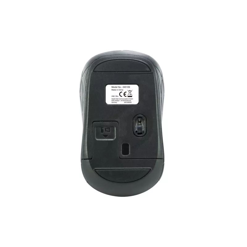 Equip Mini optiskā bezvadu pele, piemērota abām rokām, optiskā, RF bezvadu, 1600 DPI, pelēka