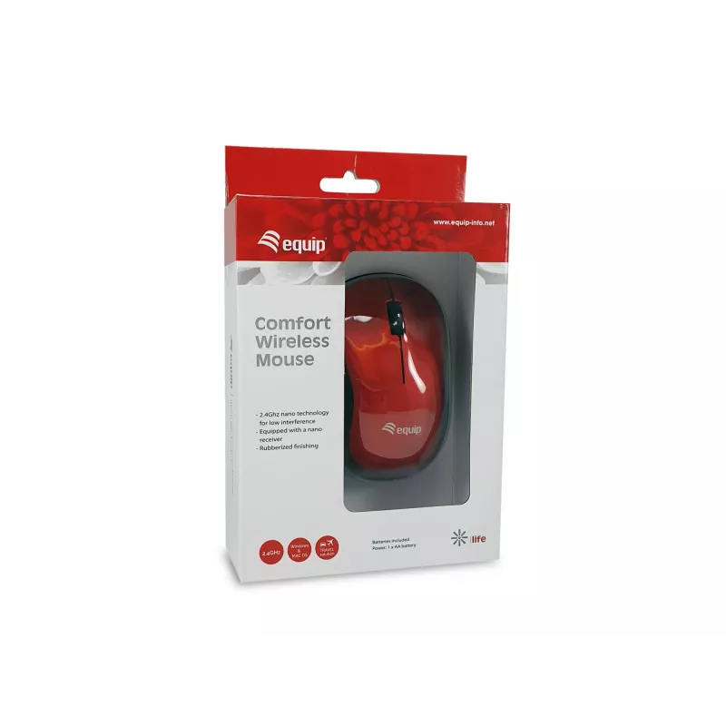 EQUIP Comfort Red RF bezvadu pele